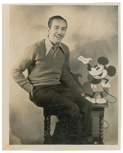 Lot #909 Walt Disney and Mickey Mouse - Image 1