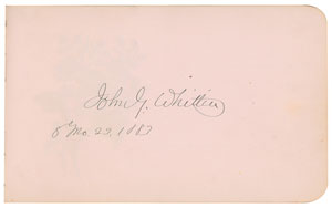 Lot #548 Henry Wadsworth Longfellow and John Greenleaf Whittier - Image 3