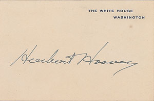Lot #126 Herbert Hoover - Image 1