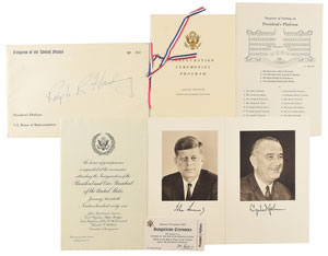 Lot #137 John F. Kennedy Inauguration Programs and Tickets - Image 1