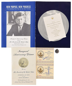 Lot #136 John F. Kennedy Inaugural Ball and Anniversary Ephemera - Image 1