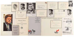 Lot #135 John F. Kennedy Condolence Cards and Memorial Ephemera - Image 1