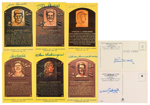 Lot #873  Baseball Hall of Famers