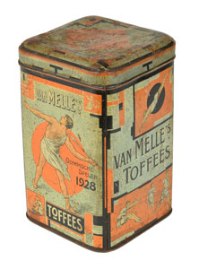 Lot #8508  Amsterdam 1928 Summer Olympics Candy Tin - Image 2