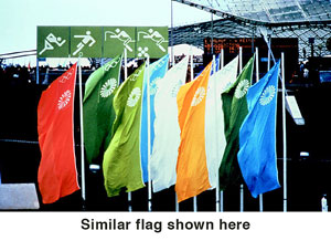 Lot #8084  Munich 1972 Summer Olympics Flag (Orange) - Image 2