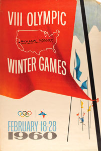 Lot #8059  Squaw Valley 1960 Winter Olympics Poster - Image 1