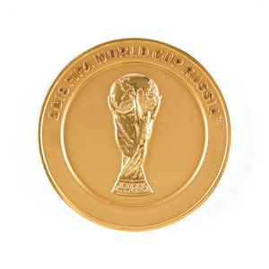 Lot #8169  2018 FIFA World Cup Participation Medal - Image 1