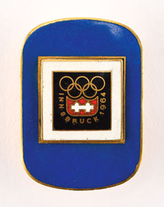 Lot #8066  Innsbruck 1964 Winter Olympics Guest of Honor Badge - Image 1