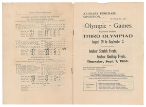 Lot #8009  St. Louis 1904 Summer Olympics Program