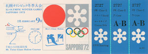 Lot #8077  Sapporo 1972 Winter Olympics Tickets - Image 10