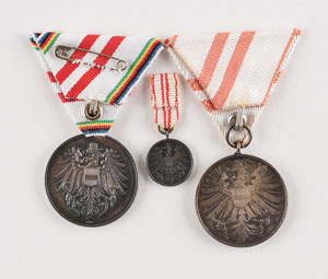 Lot #8065  Innsbruck 1964 and 1976 Winter Olympics Group of (3) Volunteer Medals - Image 2