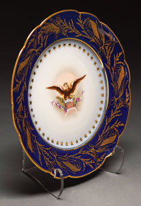 Lot #4011 Benjamin Harrison White House China Dessert Plate - Image 2