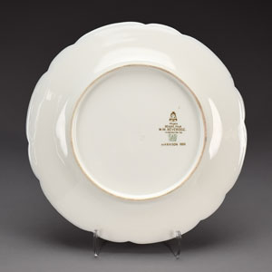Lot #4010 Benjamin Harrison White House China Breakfast Plate - Image 3