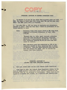 Lot #4126 John F. Kennedy's Senate Small Business Committee Notebook - Image 3