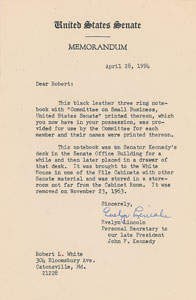 Lot #4126 John F. Kennedy's Senate Small Business Committee Notebook - Image 4