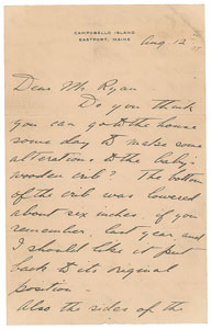 Lot #4085 Franklin D. Roosevelt Autograph Letter Signed - Image 1