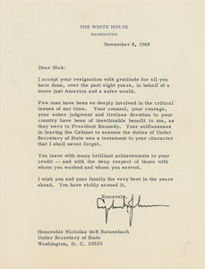 Lot #4135 Lyndon B. Johnson Typed Letter Signed
