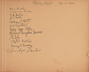 Lot #4132 Lyndon B. Johnson and Advisors Signed Guest Book - Image 3