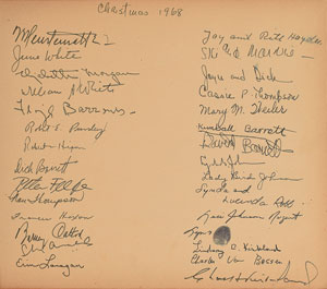 Lot #4132 Lyndon B. Johnson and Advisors Signed Guest Book - Image 4