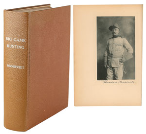 Lot #4071 Theodore Roosevelt Signed Book: 'Big Game Hunting in the Rockies and on the Great Plains' - Image 1