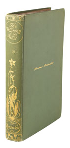Lot #4073 Theodore Roosevelt Signed Book: 'The Winning of the West' - Image 3
