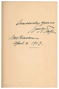Lot #4075 William H. Taft Signed Book: 'Present Day Problems' - Image 2