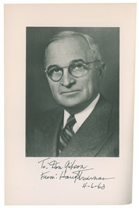 Lot #4098 Harry S. Truman Signed Book Set: 'Public Papers' in Eight Volumes - Image 2