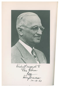 Lot #4098 Harry S. Truman Signed Book Set: 'Public Papers' in Eight Volumes - Image 4