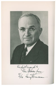 Lot #4098 Harry S. Truman Signed Book Set: 'Public Papers' in Eight Volumes - Image 8