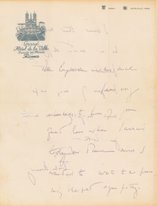 Lot #4116 John F. Kennedy Autograph Letter Signed