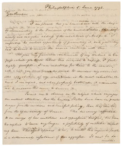 Lot #4045 John Adams Letter Signed - Image 4