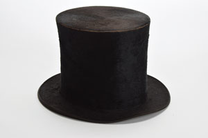 Lot #356  Civil War-era American Stovepipe Beaver Top Hat - Image 4