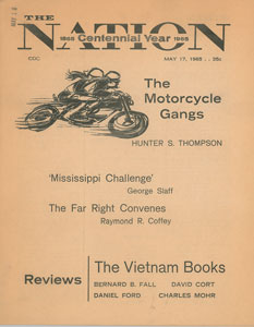 Lot #629 Hunter S. Thompson: Issue of 'The Nation' - Image 1