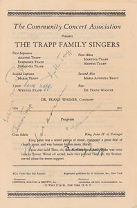 Lot #704 The Von Trapp Family