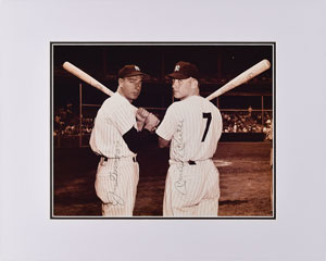 Lot #938 Mickey Mantle and Joe DiMaggio - Image 1