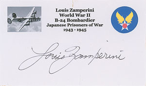 Lot #433 Louis Zamperini - Image 1