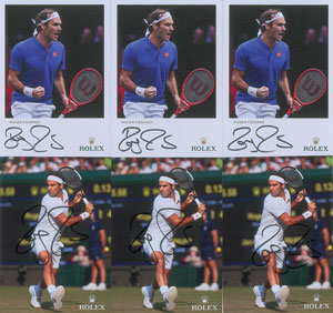 Lot #912 Roger Federer