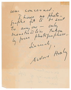 Lot #616 Aldous Huxley - Image 3