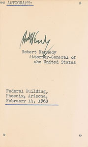 Lot #244 Robert F. Kennedy