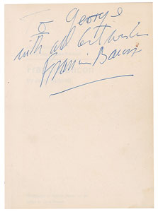 Lot #540 Francis Bacon - Image 1