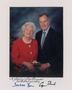 Lot #74 George and Barbara Bush - Image 1