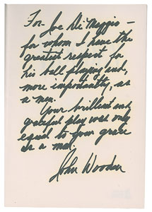 Lot #972 John Wooden - Image 1