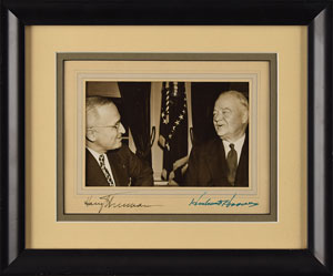 Lot #35 Harry S. Truman and Herbert Hoover