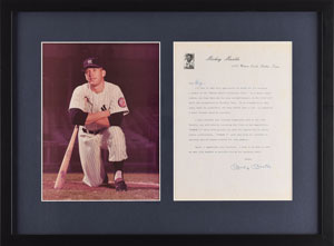 Lot #934 Mickey Mantle