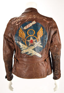 Lot #328  WWII: Spencer H. Scherer's B-17 'Hangover' 369th Bomb Squadron Flight Jacket - Image 1