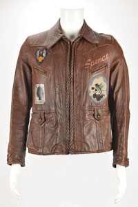 Lot #328  WWII: Spencer H. Scherer's B-17 'Hangover' 369th Bomb Squadron Flight Jacket - Image 4