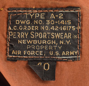 Lot #330  WWII: Harold Gallagher's P-47 'Zemke's Wolf Pack' 62nd Fighter Squadron A-2 Flight Jacket - Image 5