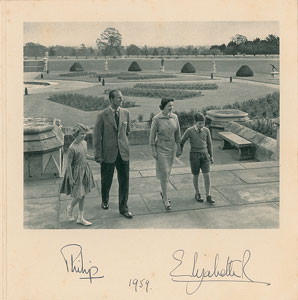 Lot #199  Queen Elizabeth II and Prince Philip - Image 1