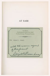 Lot #100 Dwight D. Eisenhower Signed Book
