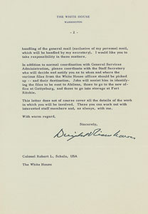 Lot #44 Dwight D. Eisenhower Typed Letter Signed - Image 2
